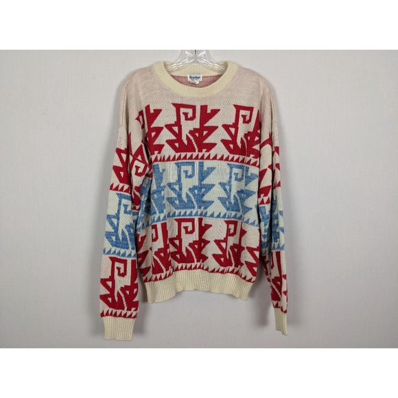 Vintage Repage Colorful long sleeve Aztec design - Picture 5 of 5